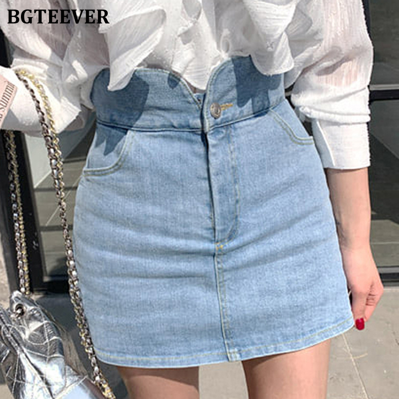 BGTEEVER Fashion High Waist Slim A-line Women Denim Shorts Skirts 2020 Summer Chic Casual Female Jeans Shorts Streetwear, Light blue
BGTEEVER Fashion High Waist Slim A-line Women Denim Shorts Skirts 2020 Summer Chic Casual Female Jeans Shorts Streetwear, Light blue