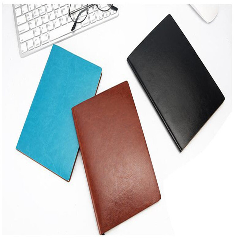 PU Leather Colorful Writing Notebook Diary Notepad Travel Journal Office Students Stationery 100 Sheets 200 Pages