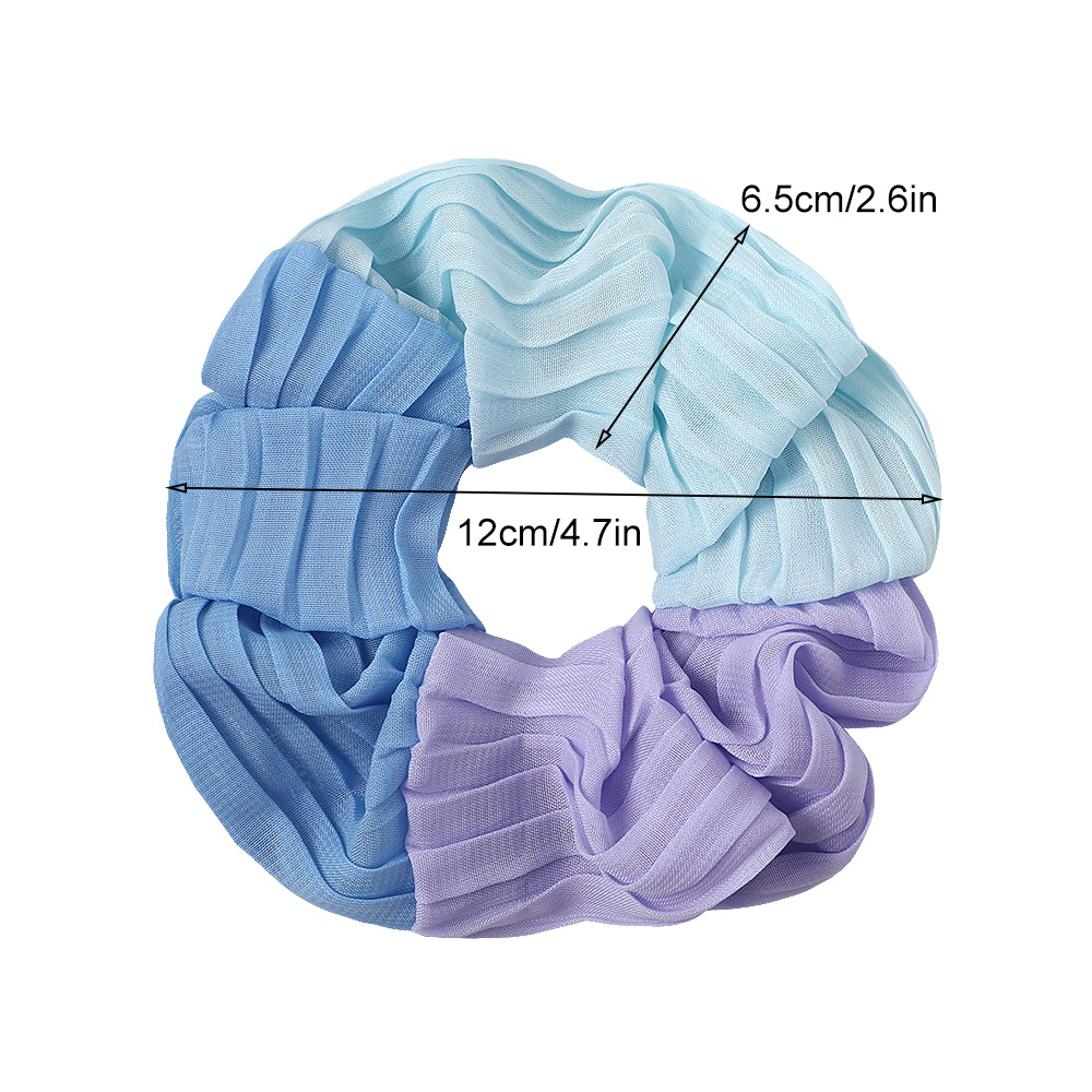 Scrunchie Stretch Headband Scrunchies Hair Tie for Women Girls Ponytail Hair Holder Rope Chiffon Headwear Hair Accessories 30pcs 1030B