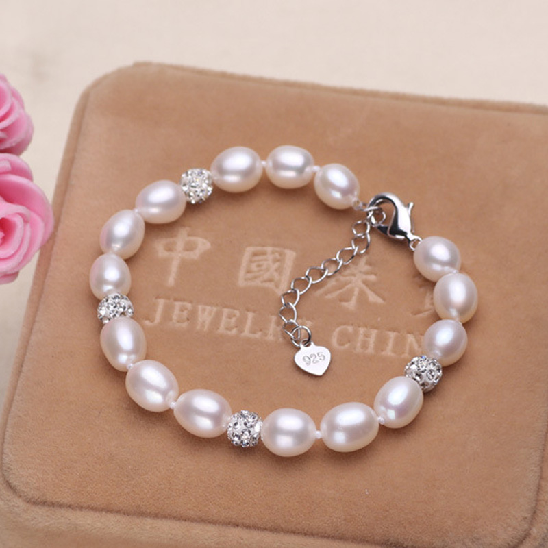 100% Freshwater Natural Pearl Bracelet For Women 7-8mm Rice 3 Color Pearl With Cute Love Shape Buckle Handmade Wedding Gift
100% Freshwater Natural Pearl Bracelet For Women 7-8mm Rice 3 Color Pearl With Cute Love Shape Buckle Handmade Wedding Gift