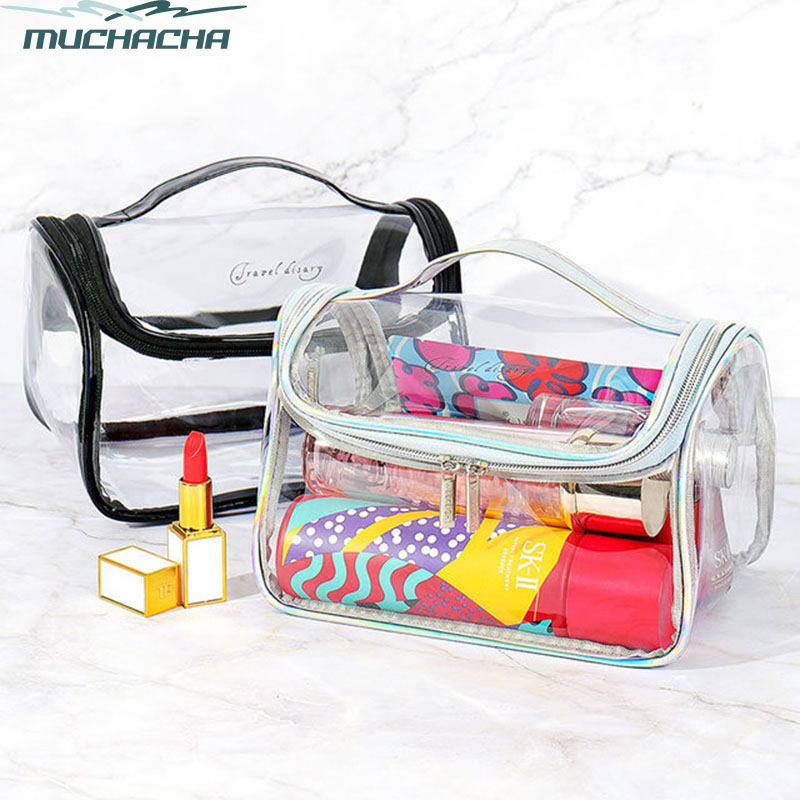 Fashion Portable PVC Makeup Bag Transparent Laser Holographic Waterproof Swimming GYM Storage Toiletry Kits Cosmetic Bag, Black
Fashion Portable PVC Makeup Bag Transparent Laser Holographic Waterproof Swimming GYM Storage Toiletry Kits Cosmetic Bag, Black