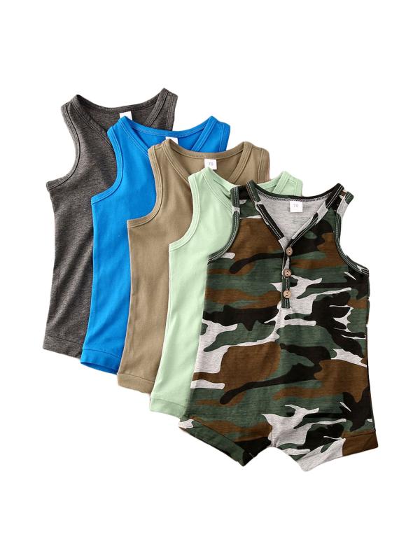 Newborn Baby Boys Girl Camo Sleeveless Jumpsuit Playsuit Summer Clothes Outfits, Blue
Newborn Baby Boys Girl Camo Sleeveless Jumpsuit Playsuit Summer Clothes Outfits, Blue