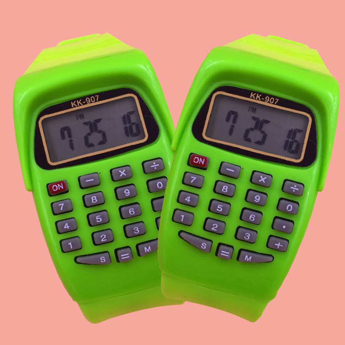 Fashion Digital Calculator With LED Watch Function Casual Silicone Sports For Kids Multifunction Calculating1228655
