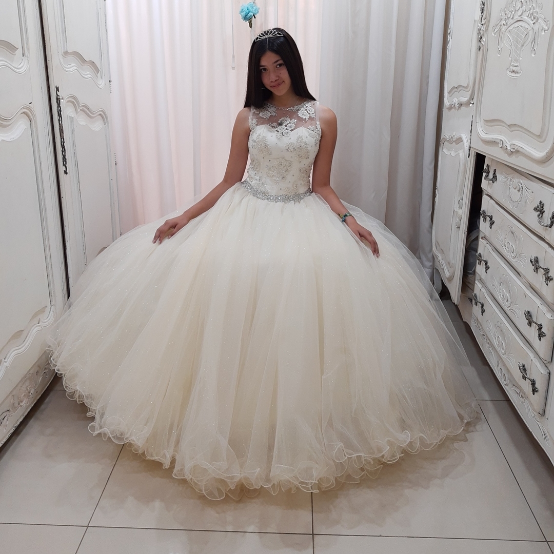 Elegant Beige Lace Quinceanera Prom dresses Sheer Neck Ball Gowns Applique Soft Tulle Crystal Sweet 16 Formal Party Birthday Dress, Sage
Elegant Beige Lace Quinceanera Prom dresses Sheer Neck Ball Gowns Applique Soft Tulle Crystal Sweet 16 Formal Party Birthday Dress, Sage