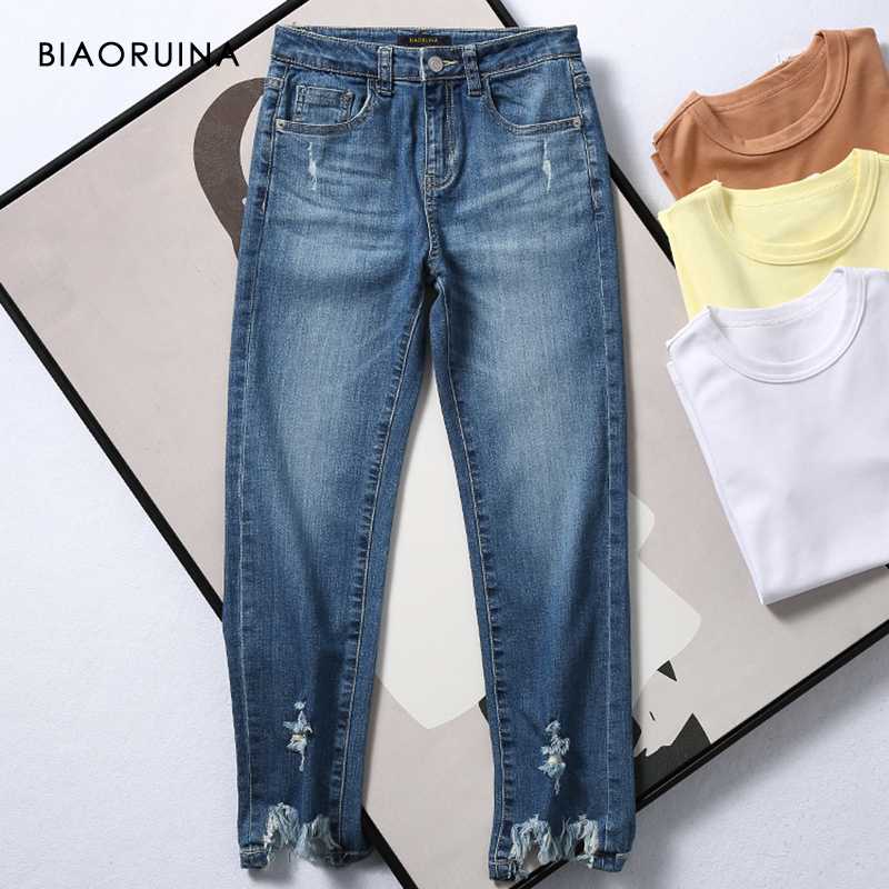 BIAORUINA Women's Washing Bleached Scratch Holes Tassels Retro Jeans High Waist Female Fashion Skinny Jeans New Arrival, Dark grey
BIAORUINA Women's Washing Bleached Scratch Holes Tassels Retro Jeans High Waist Female Fashion Skinny Jeans New Arrival, Dark grey