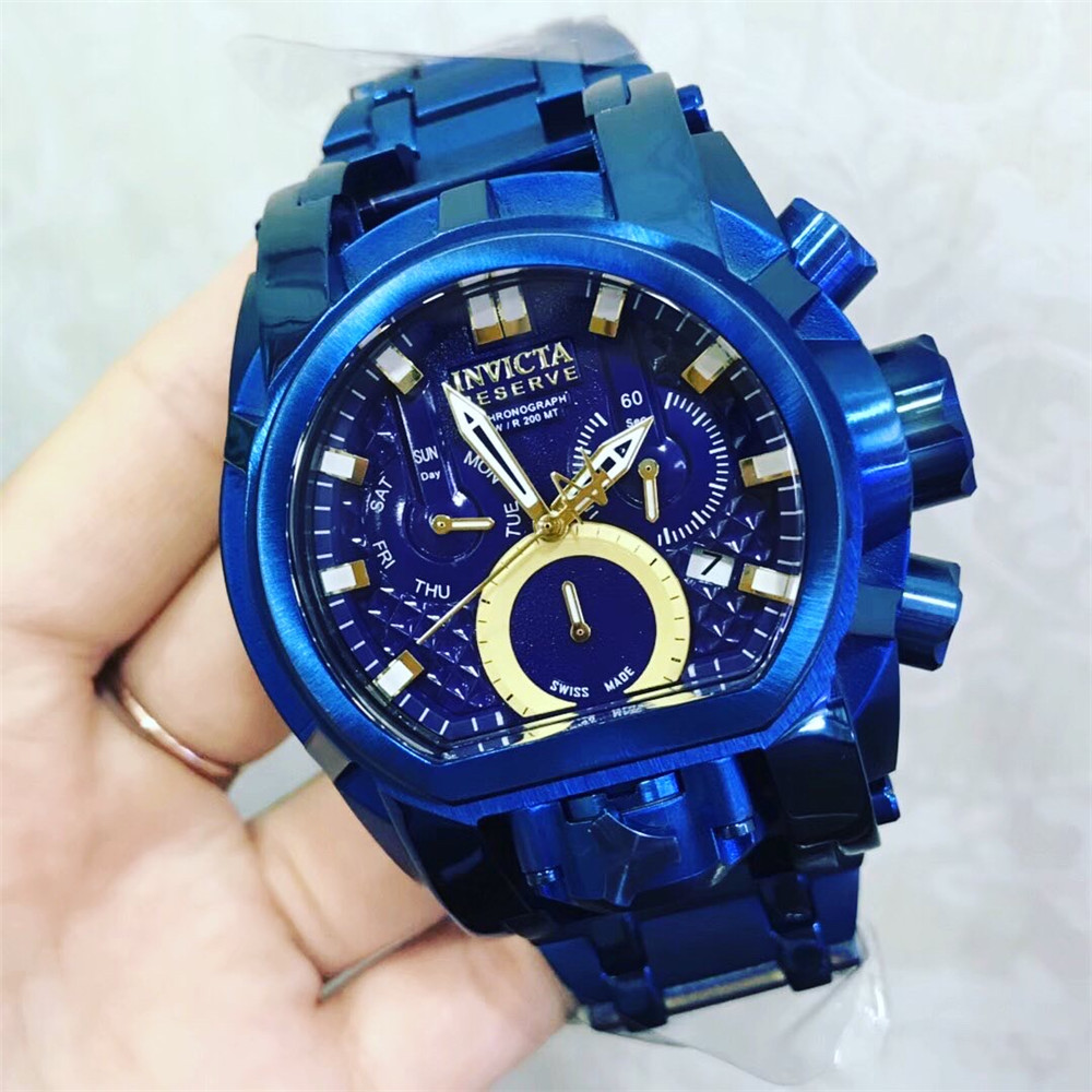 Men's Quartz Watch Top Quality Stainless Steel Swiss Cosc Original Invincible Undefeated Brand 52mm 18k Gold, Customize
Men's Quartz Watch Top Quality Stainless Steel Swiss Cosc Original Invincible Undefeated Brand 52mm 18k Gold, Customize