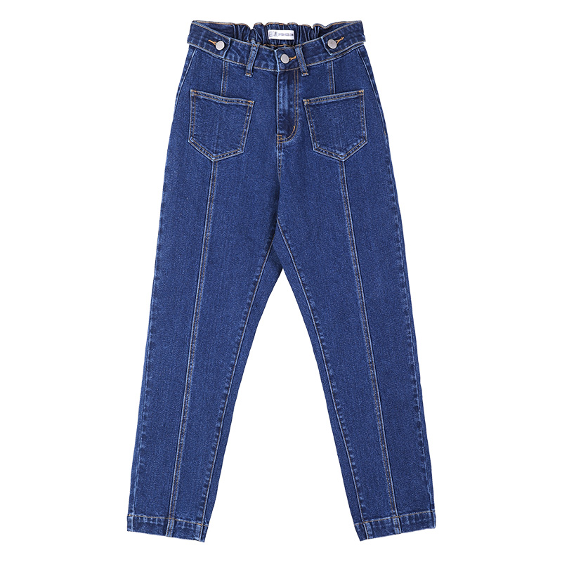 Boyfriend Jeans For Women Elastic Waist Plus Size Pocket Splice Fashion Mom Full Length Denim Harem Pants 6xl, Blue 9090
Boyfriend Jeans For Women Elastic Waist Plus Size Pocket Splice Fashion Mom Full Length Denim Harem Pants 6xl, Blue 9090