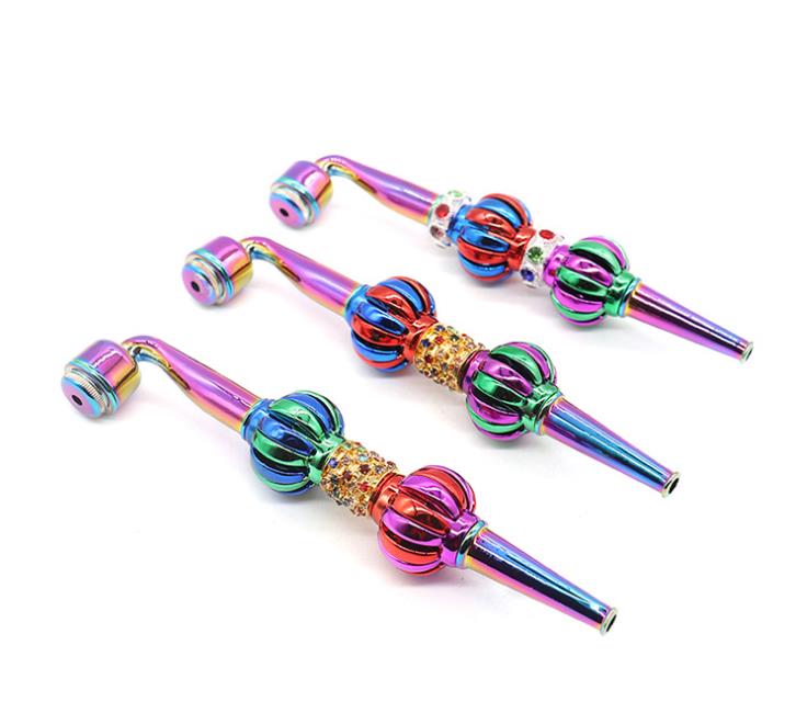 2019 New Pumpkin-shaped Pearl Drill Colorful Long Rod Metal Pipe 160mm Removable Smoke Holder
2019 New Pumpkin-shaped Pearl Drill Colorful Long Rod Metal Pipe 160mm Removable Smoke Holder