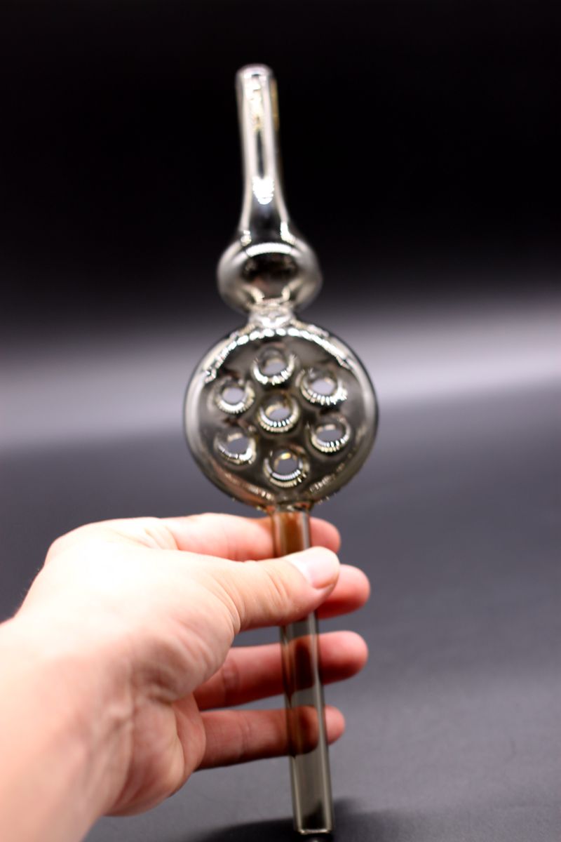 Giant Glass Smoking Hand Pipe 10 Inch Long Spoon Gray Bubbler Bong Water Pipes Super Size Withe 8 Hole Ash Catcher Tube
Giant Glass Smoking Hand Pipe 10 Inch Long Spoon Gray Bubbler Bong Water Pipes Super Size Withe 8 Hole Ash Catcher Tube