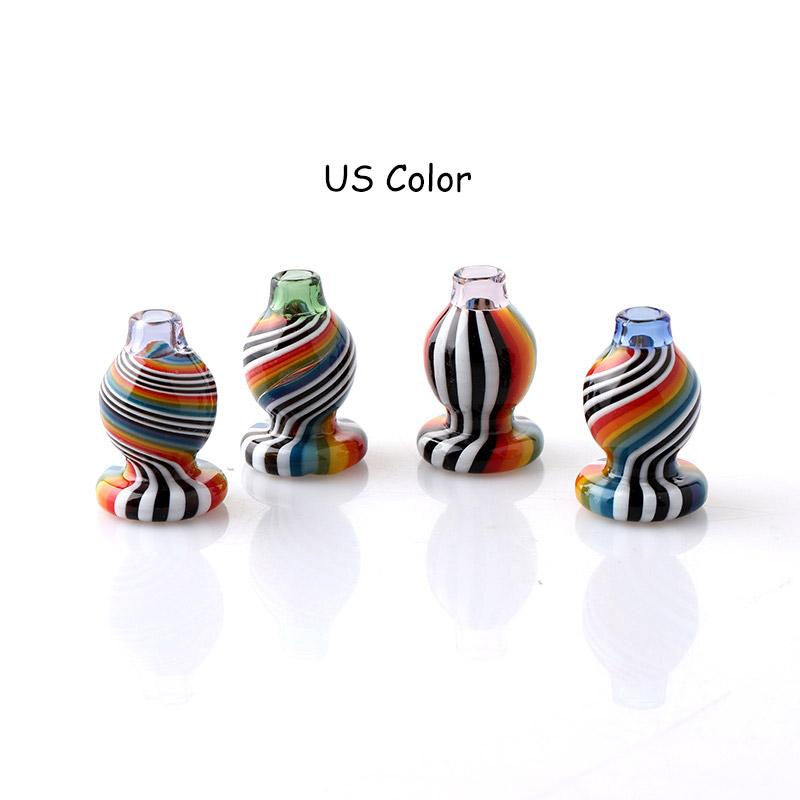Mini US Color Stripe Glass Carb Caps With 19mm OD 4 Kind Color For 20OD Quartz Banger Nails Glass Bongs Oil Rigs
Mini US Color Stripe Glass Carb Caps With 19mm OD 4 Kind Color For 20OD Quartz Banger Nails Glass Bongs Oil Rigs