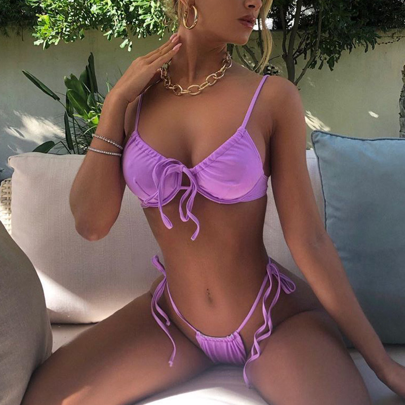 Sexy Bikini Set Micro Bikini Push Up Swimsuit Women Swimwear Bathing Suit Brazilian Biquini Solid Swimming Suit, Dj336203
Sexy Bikini Set Micro Bikini Push Up Swimsuit Women Swimwear Bathing Suit Brazilian Biquini Solid Swimming Suit, Dj336203