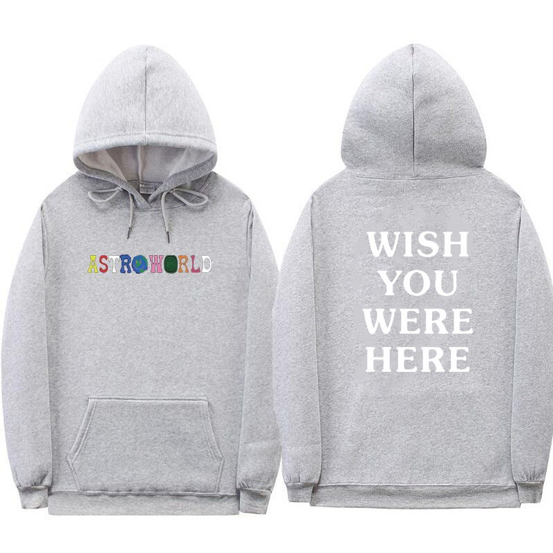 TRAVIS SCOTT ASTROWORLD WISH YOU WERE HERE HOODIES fashion letter ASTROWORLD HOODIE streetwear Man woman Pullover Sweatshirt, 1# white
TRAVIS SCOTT ASTROWORLD WISH YOU WERE HERE HOODIES fashion letter ASTROWORLD HOODIE streetwear Man woman Pullover Sweatshirt, 1# white