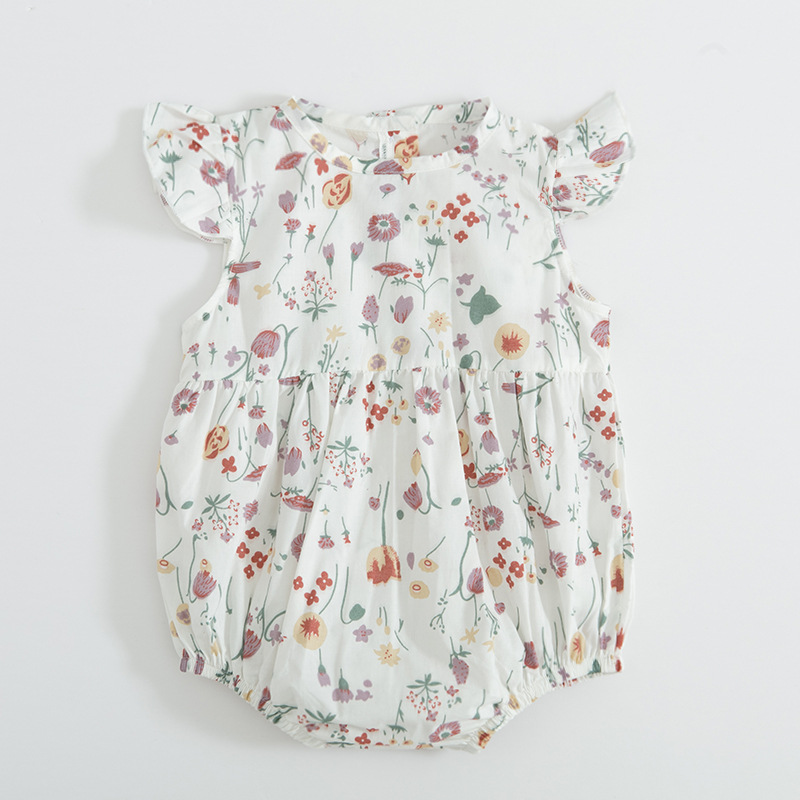 Baby girl Designer Clothes Romper Infant Flower Short Sleeve O-neck Romper baby Climbing 100% cotton Summer clothes, As picture /romper + hat
Baby girl Designer Clothes Romper Infant Flower Short Sleeve O-neck Romper baby Climbing 100% cotton Summer clothes, As picture /romper + hat