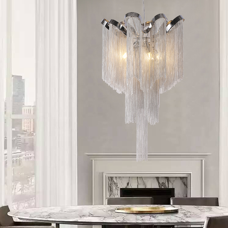 Modern Vintage Pendant Light Aluminum Chain Chandelier Lighting Luxury Hanging Lamp for Home Hotel Restaurant Decoration Fast Shipping
Modern Vintage Pendant Light Aluminum Chain Chandelier Lighting Luxury Hanging Lamp for Home Hotel Restaurant Decoration Fast Shipping