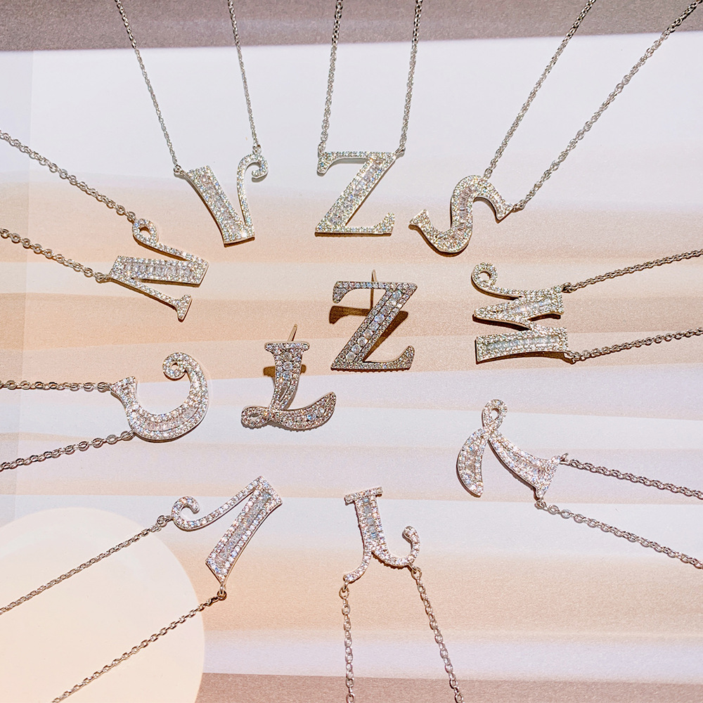 Simple Girlfriend Gifts Letter Necklace 925 Sterling Silver Necklace Womens Temperament Clavicle Chain Crystal Pendant
Simple Girlfriend Gifts Letter Necklace 925 Sterling Silver Necklace Womens Temperament Clavicle Chain Crystal Pendant