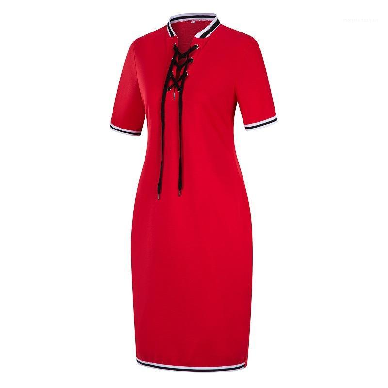 Designer Panelled Dress 6XL Womens Summer Casual Dress Stand Collar With Ribbon Pencil Dress Fashion, Red
Designer Panelled Dress 6XL Womens Summer Casual Dress Stand Collar With Ribbon Pencil Dress Fashion, Red