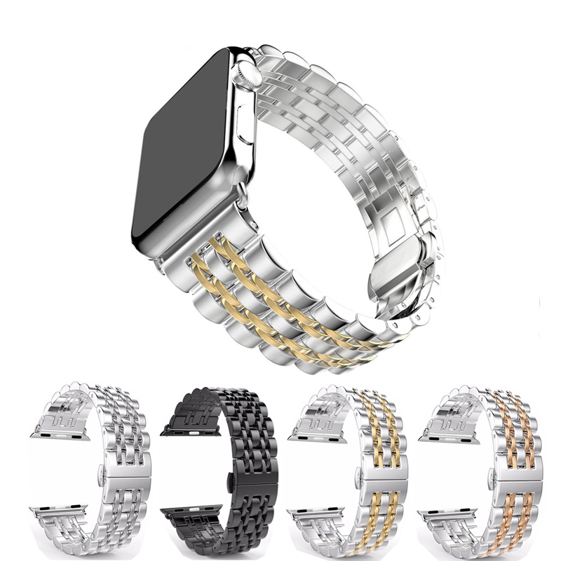 Stainless Steel Watch Strap for Apple Watch 42mm 38mm 40mm 44mm Metal Replacement Bracelet iWatch Series 4 3 2 1 Watch Band
Stainless Steel Watch Strap for Apple Watch 42mm 38mm 40mm 44mm Metal Replacement Bracelet iWatch Series 4 3 2 1 Watch Band