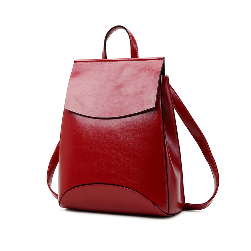 2020 new leather backpack women's shoulder bag cowhide Korean version of simple casual fashion schoolbag women bag, Red
2020 new leather backpack women's shoulder bag cowhide Korean version of simple casual fashion schoolbag women bag, Red