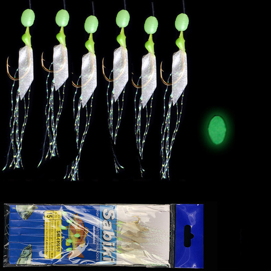6pcs/bag High Carbon Steel Hook True Skin Feather Fishhooks Fishing Wire Bass Sea Carp Luminous Fishing String Hooks Live Fish Skin
6pcs/bag High Carbon Steel Hook True Skin Feather Fishhooks Fishing Wire Bass Sea Carp Luminous Fishing String Hooks Live Fish Skin