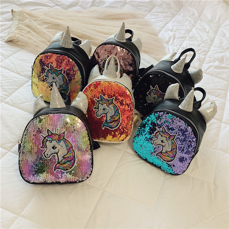 kids backpack Korean Unicorn pony sequins PU leather luxury designer handbag children parent-child package fashion backpacks girls kids bags, Mix 6 colors;tell me color number
kids backpack Korean Unicorn pony sequins PU leather luxury designer handbag children parent-child package fashion backpacks girls kids bags, Mix 6 colors;tell me color number