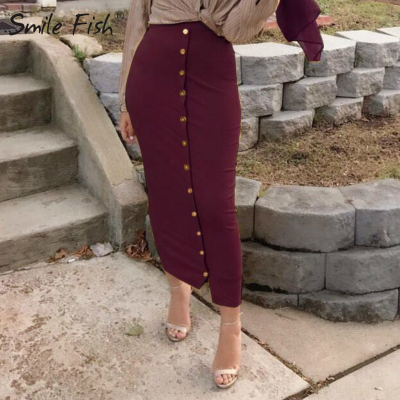 Winter Autumn High Waist Muslim Buttons Bodycon Sheath Long Skirt Women Solid Femme Pencil Skirts Streetwear GV799 Y200326, Yellow
Winter Autumn High Waist Muslim Buttons Bodycon Sheath Long Skirt Women Solid Femme Pencil Skirts Streetwear GV799 Y200326, Yellow