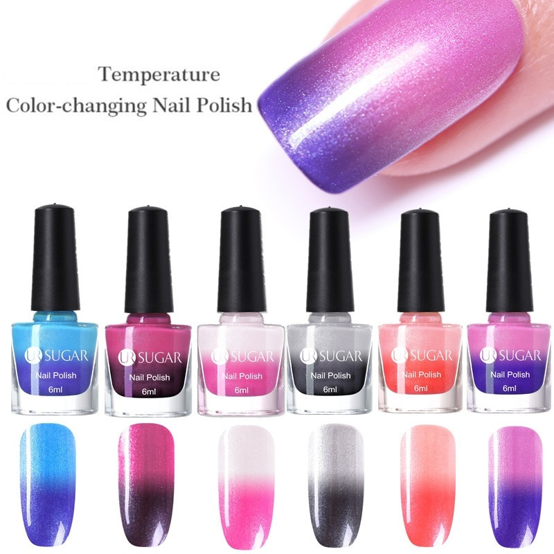 UR SUGAR Shimmer Thermal Nail Polish Temperature Color Changing Nail Art Varnish Glitter Lacquer Manicure Art Polish
UR SUGAR Shimmer Thermal Nail Polish Temperature Color Changing Nail Art Varnish Glitter Lacquer Manicure Art Polish