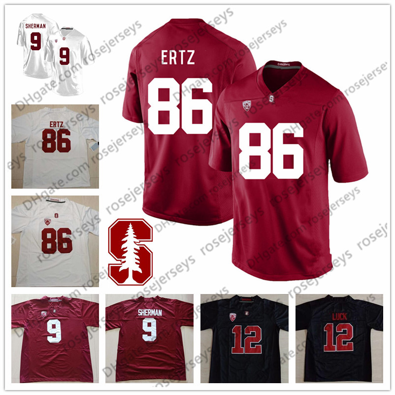 NCAA Stanford Cardinal #9 Richard Sherman 12 Andrew Luck 86 Zach Ertz 89 Doug Baldwin 16 Jim Plunkett Men Youth Kid Football Jersey, White
NCAA Stanford Cardinal #9 Richard Sherman 12 Andrew Luck 86 Zach Ertz 89 Doug Baldwin 16 Jim Plunkett Men Youth Kid Football Jersey, White