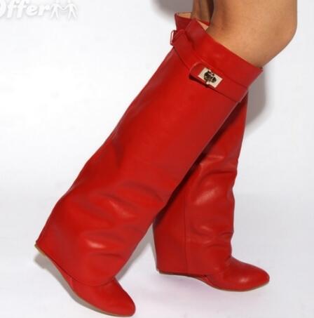 2019 fashion Style Winter Shoes Knee High Ladies Motorcycle Boots High Heels Winter Leather SharkLock Fold Over Wedge Boots Women, Multi
2019 fashion Style Winter Shoes Knee High Ladies Motorcycle Boots High Heels Winter Leather SharkLock Fold Over Wedge Boots Women, Multi