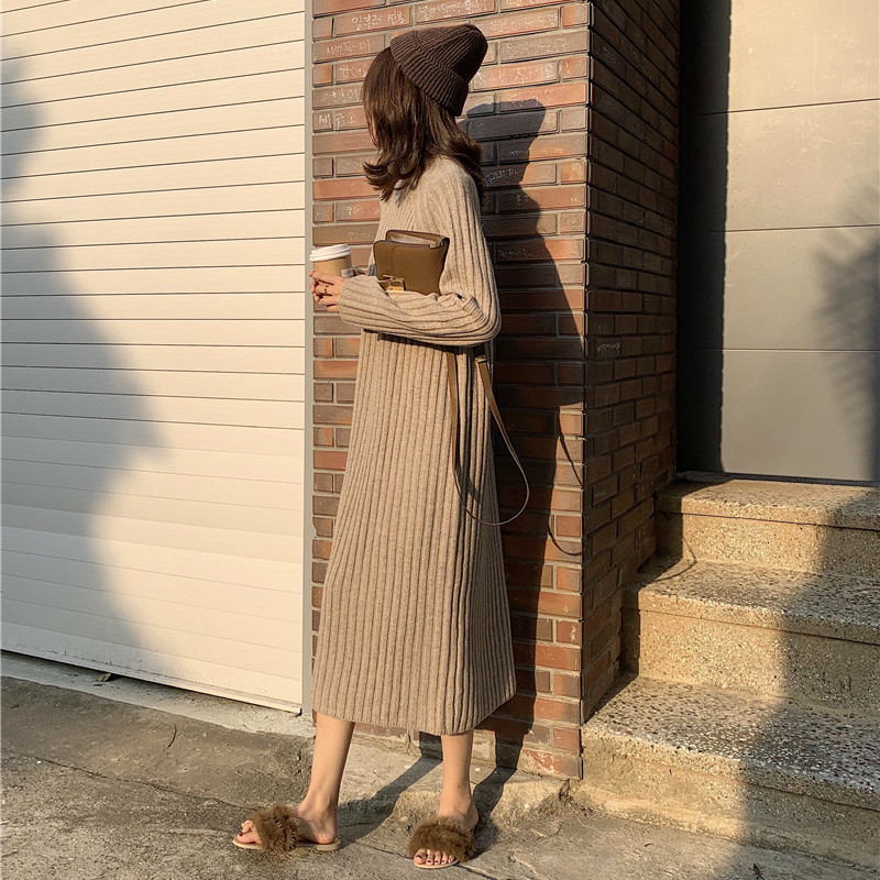 Turtleneck Sweater Dress: Elegant Knitted Long Winter Dresses For Women