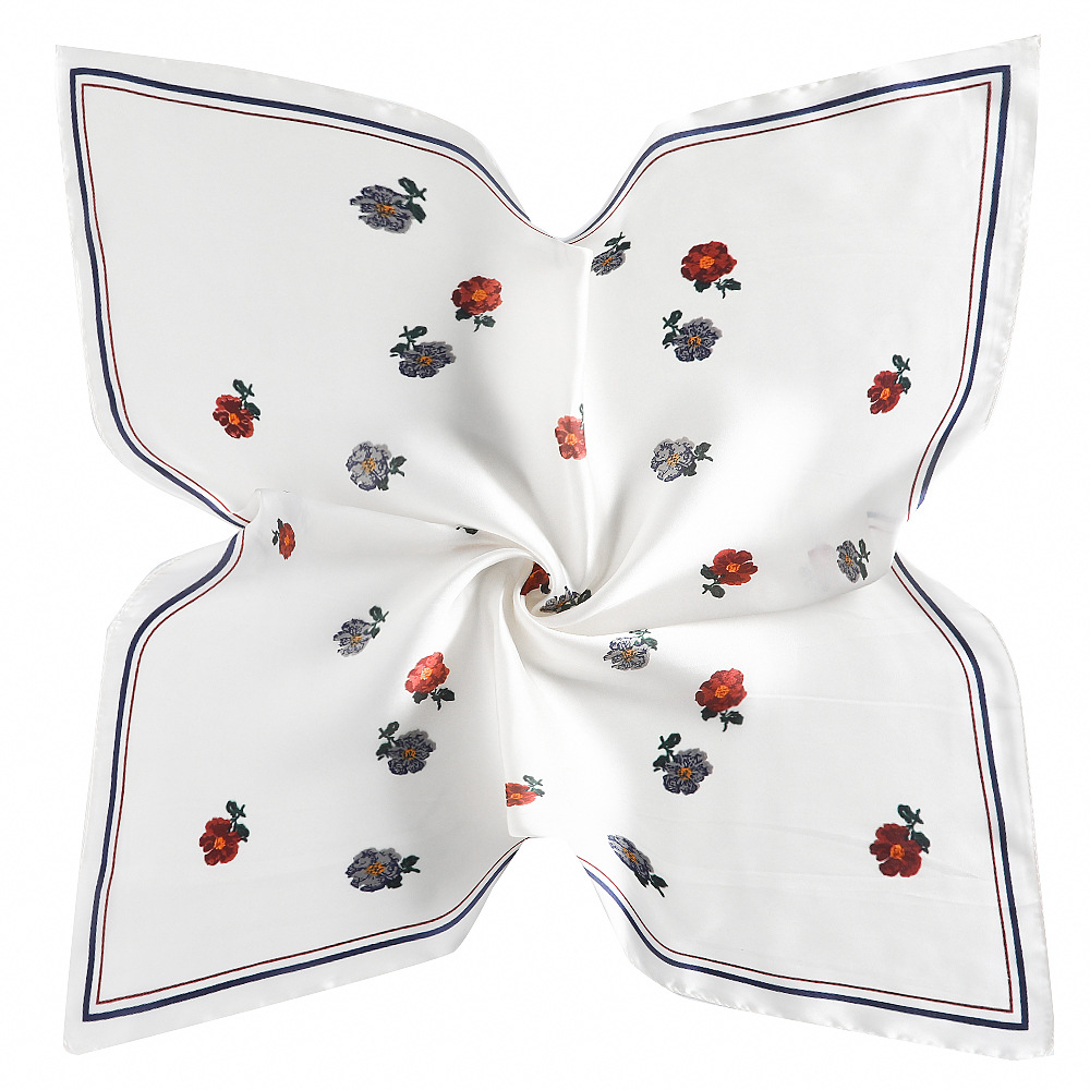 2pcs free shipping silk scarf 60cm*60cm Japanese and Korean style small flower Korean satin ladies professional women small square shawl
2pcs free shipping silk scarf 60cm*60cm Japanese and Korean style small flower Korean satin ladies professional women small square shawl