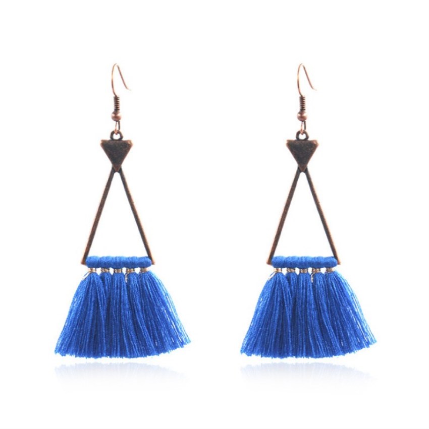 Tassel Earrings Bohemian Charm Pendant Vintage Earring Female Girls Simple Fashion Personality