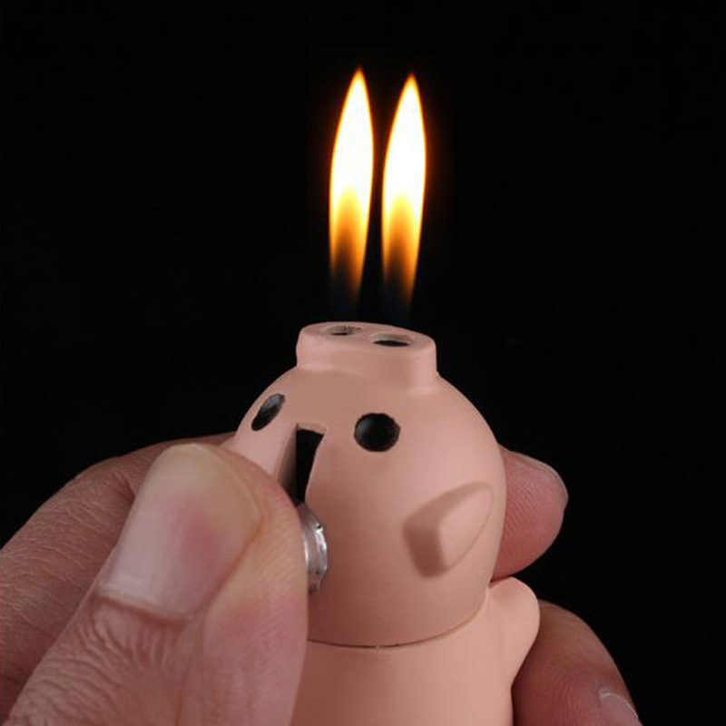 GOOD Creative Lighter Little Pig Jet Lighter Butane Piggy Dual Nozzles Metal Funny Decoration Gas Lighters
GOOD Creative Lighter Little Pig Jet Lighter Butane Piggy Dual Nozzles Metal Funny Decoration Gas Lighters