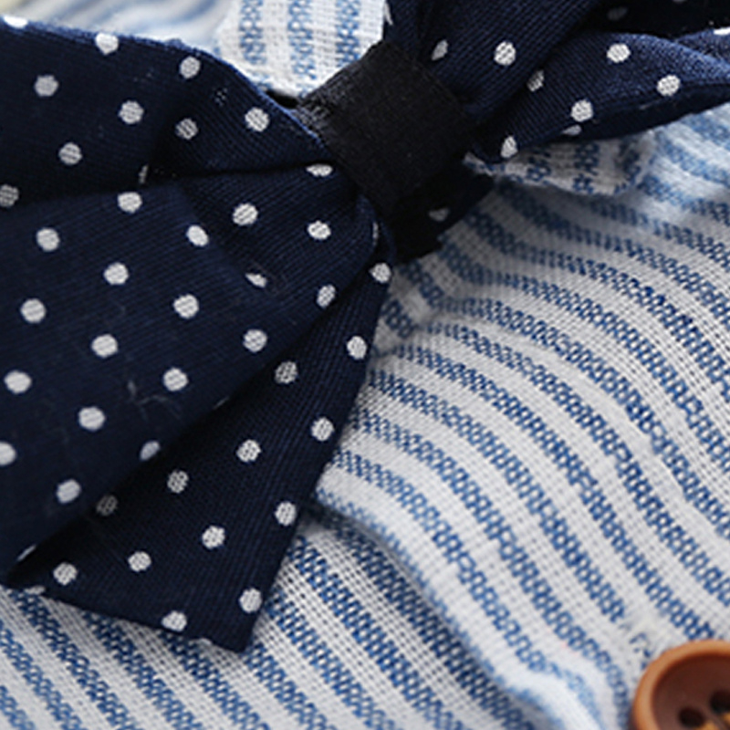 baby boy gentlemen 3pcs outfits sets 2017 summer newborn baby boy clothing sets tie shirt+overall infant clothes for party wear T191024
