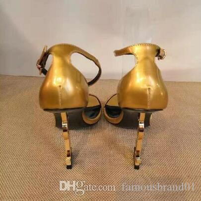 fashionable new patent leather high heels for women sandals unique lettering high heels for women sexy evening dress wedding heelsbox, Gold
fashionable new patent leather high heels for women sandals unique lettering high heels for women sexy evening dress wedding heelsbox, Gold