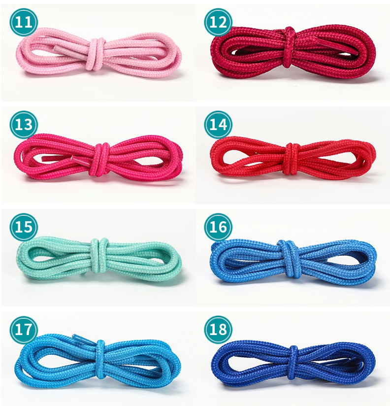 Extra Long Round Shoelaces Shoe Laces Shoestrings Cords Ropes for Martin Boots Sport Shoes