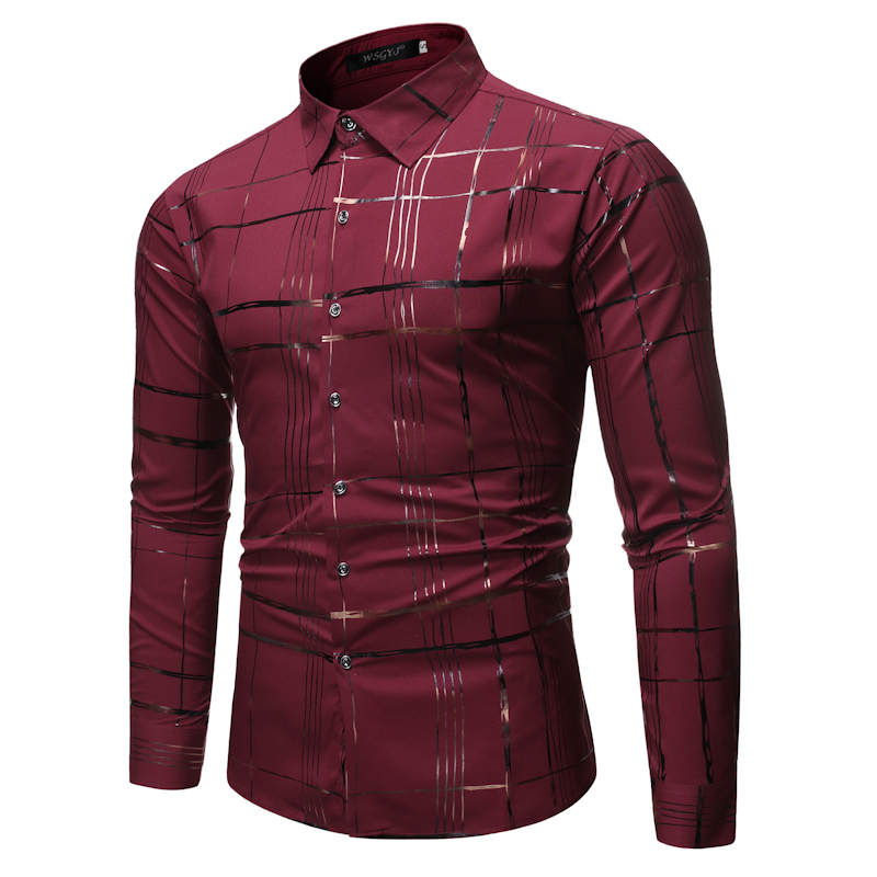 Casual Plus Size Men' Fashion Henry Collar Shirt Design Line Gilt Printed Long Sleeve Shirt, Black
Casual Plus Size Men' Fashion Henry Collar Shirt Design Line Gilt Printed Long Sleeve Shirt, Black