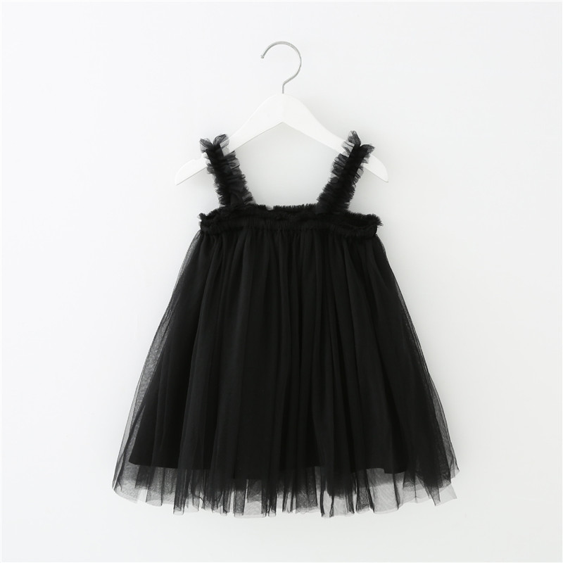 Girls Sling Dress New Summer Style Children Lace Solid Princess Dress Clothes Toddler Tutu skirts For Baby Girl Cloth kids suspender skirt