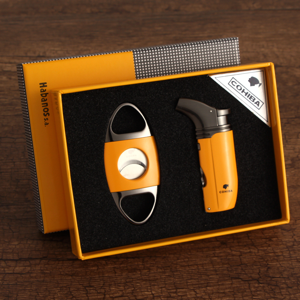 The latest fashion personality COHIBA butane gas jet flame metal plastic lighters exquisite windproof cigarette cigar lighters COHIBA gadget
The latest fashion personality COHIBA butane gas jet flame metal plastic lighters exquisite windproof cigarette cigar lighters COHIBA gadget