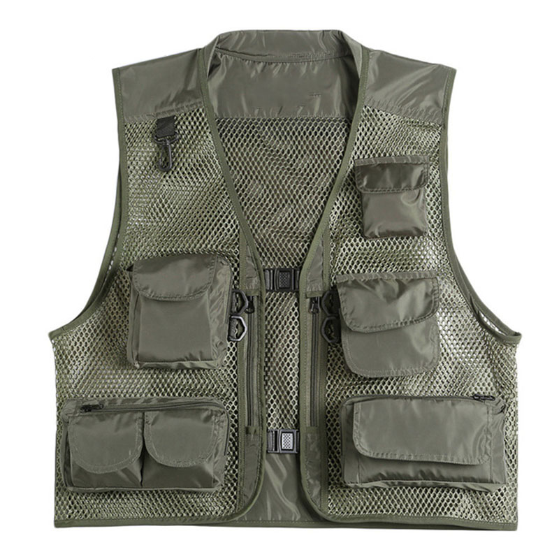 Leo Fishing Vest Army Green Quick Dry Outdoor Fishing Vest Jacket Hunting Mesh With Multiple Pockets
Leo Fishing Vest Army Green Quick Dry Outdoor Fishing Vest Jacket Hunting Mesh With Multiple Pockets