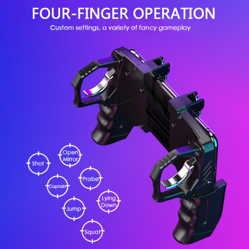 K21 Button Triggers Equipment For PUBG Mobile Joystick Gamepad Mobile Game Controller For IPhone Huawei Xiaomi Cell Phone Gaming