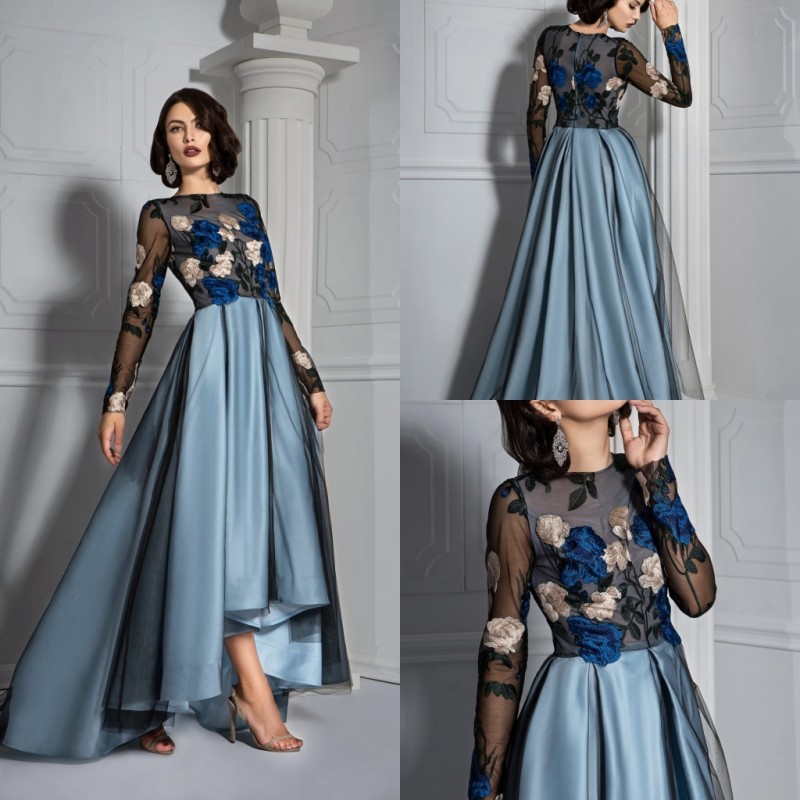 2020 Evening Dresses Jewel Long Sleeve Appliques Tulle A Line Prom Dress Sweep Train Formal Dresses, Daffodil
2020 Evening Dresses Jewel Long Sleeve Appliques Tulle A Line Prom Dress Sweep Train Formal Dresses, Daffodil
