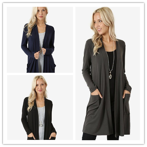 Fashion Spring Women Cardigan Stylish Casual Contrast Long Sleeves Thin Outwear Coat Top Clothing For Sales