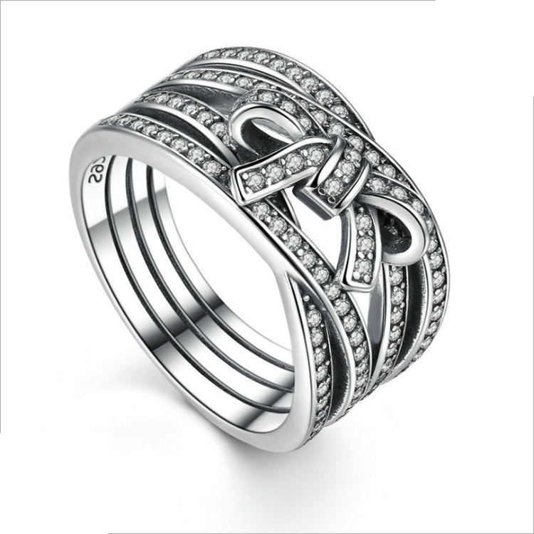 Charm Cross Bow Ring for Pandora 925 Sterling Silver Classic Ladies Ring Holiday Gift with original box with logo
Charm Cross Bow Ring for Pandora 925 Sterling Silver Classic Ladies Ring Holiday Gift with original box with logo