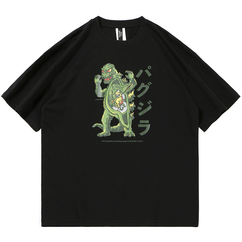 Januarysnow Men T Shirt Hip Hop Streetwear Japanese Monster Tshirt Summer Short Sleeve Harajuku Cartoon T-Shirt Cotton Tops Tees Black, White
Januarysnow Men T Shirt Hip Hop Streetwear Japanese Monster Tshirt Summer Short Sleeve Harajuku Cartoon T-Shirt Cotton Tops Tees Black, White