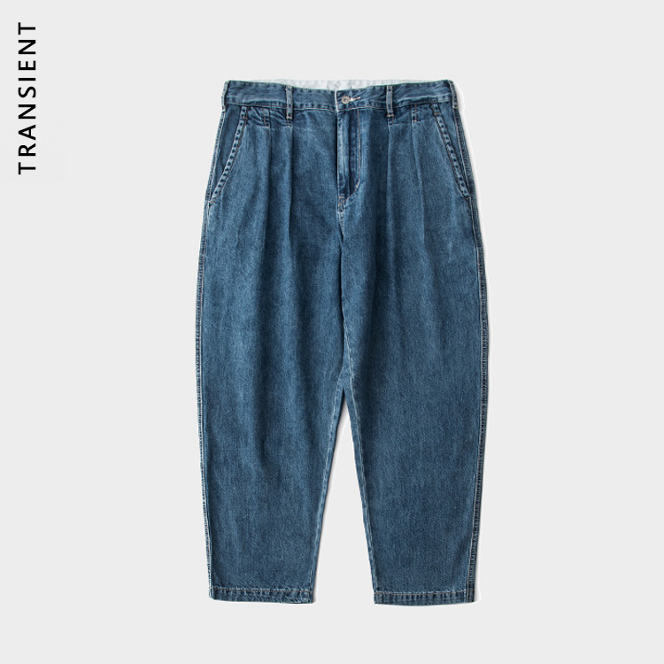 TRS men' clothing | 2020 new Japanese snow wash water bifold slub fabric loose tothe type jeans male, See chart
TRS men' clothing | 2020 new Japanese snow wash water bifold slub fabric loose tothe type jeans male, See chart