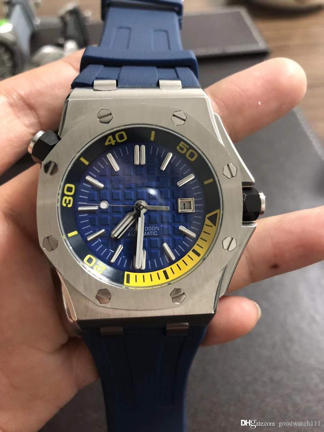 2018 luxury watch brand men's mechanical watch 45mm large dial watch. With rubber strap Best selling men watch. 3A quality wrist, Slivery;brown
2018 luxury watch brand men's mechanical watch 45mm large dial watch. With rubber strap Best selling men watch. 3A quality wrist, Slivery;brown