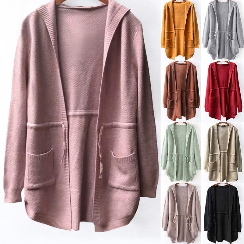 Womail autumn jacket women knitted sleeve Open Cape Casual Cardigan Blouse Ladies Solid Pocket Drawstring Loose Coat, Beige
Womail autumn jacket women knitted sleeve Open Cape Casual Cardigan Blouse Ladies Solid Pocket Drawstring Loose Coat, Beige