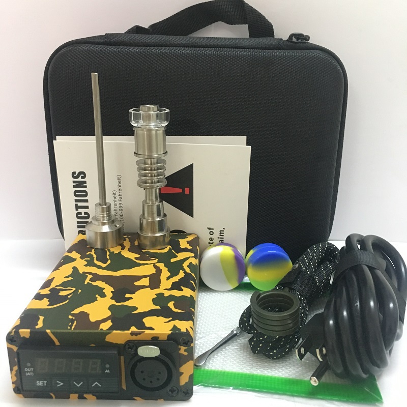 Electric E Nail portable Dab Rigs Wax Pen Enail Kit sWith 14 18 20MM Male Female Temperature Controller Rig glass Bongs
Electric E Nail portable Dab Rigs Wax Pen Enail Kit sWith 14 18 20MM Male Female Temperature Controller Rig glass Bongs
