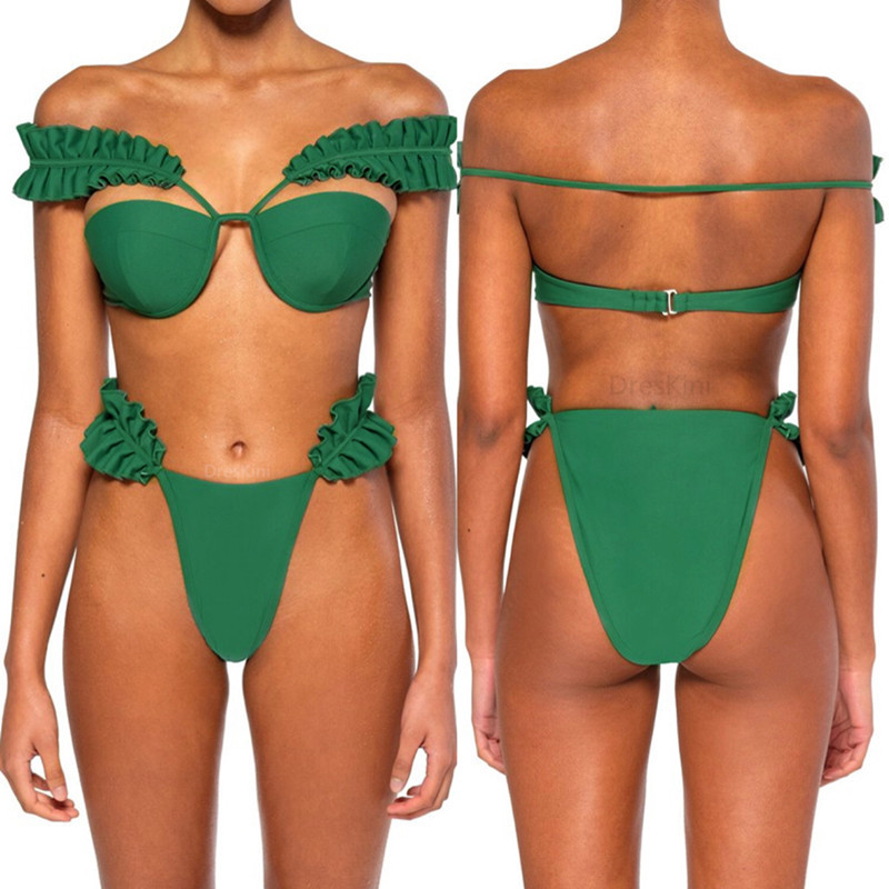 Hirigin New Bikini Swimwear Women 2020 Summer Swimsuit Changeable Style Push Up Padded Women Bathing Suit Leaf Biquini Beachwear
Hirigin New Bikini Swimwear Women 2020 Summer Swimsuit Changeable Style Push Up Padded Women Bathing Suit Leaf Biquini Beachwear