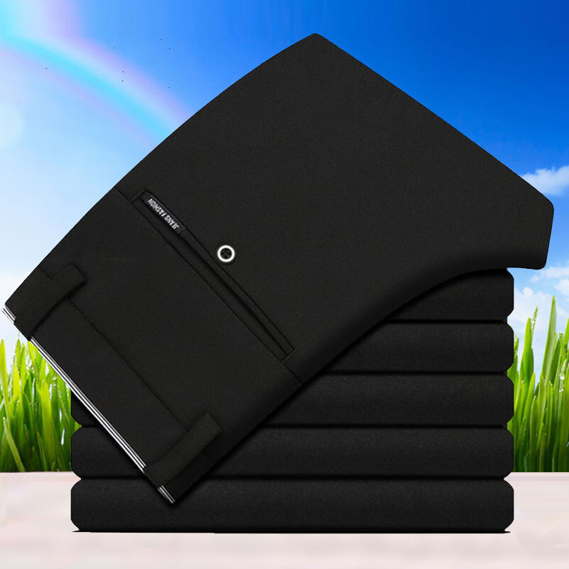 2020 Men Dress Pant Plaid Busines Casual Slim Fit Summer Elastic Leisure Suit Pants Classic Vintage wrinkle-resistant Korean, Thin black888 
2020 Men Dress Pant Plaid Busines Casual Slim Fit Summer Elastic Leisure Suit Pants Classic Vintage wrinkle-resistant Korean, Thin black888